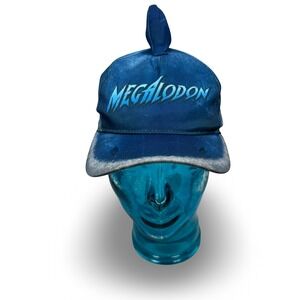 Monster Jam Megalodon Shark Hat Youth Blue Gray 3D Fin Baseball Cap